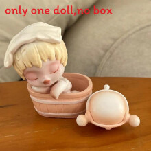 (Leisurely Time)Figurines jouets tendance Skullpanda PVC adaptées aux fans d'anime et aux collectionneurs de cadeaux