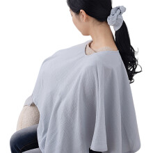 Comfortable Nursing Cover for Breastfeeding, Soft &-light blue