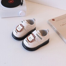 (Beige,17)Baby Schuhe Kleinkind Unisex Call Schuhe Kunstleder mit Cartoon Muster für Jahreszeiten alle