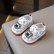 (White,17)Baby Call Schuhe mit bequemer Passform und einfachem Verschluss für Babys mitwachsend