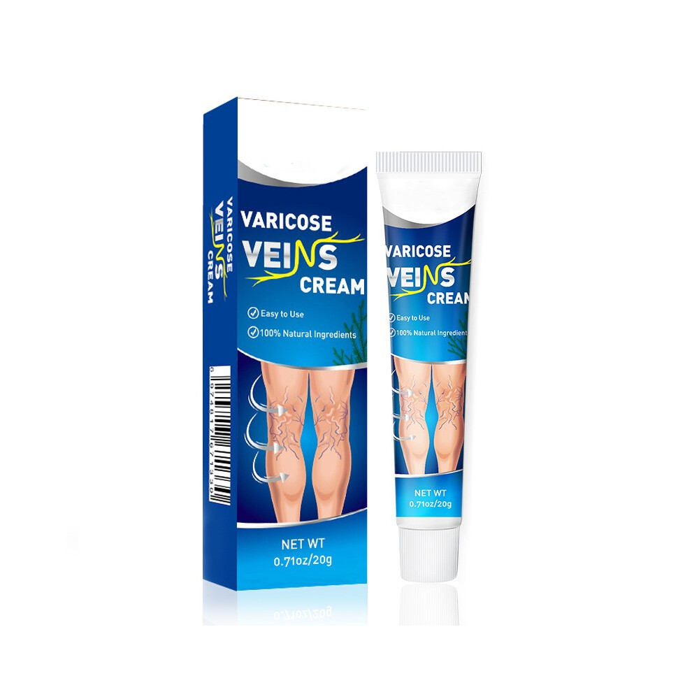 Cream (1Pc) Varicose Veins 20G, Natural Herbal Leg Skin Care Ointment For Spider Vein & Leg Discomfort Relief