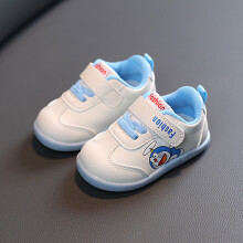 (Blue,16)Doraemon Baby Sneaker weiche Sohle Kleinkind Schuhe mit Magic Tape für Sommer Winter