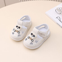 (White,18)Baby Sandalen für Kleinkinder weiche Sohle Sommerschuhe mit Magic Tape Verschluss Geschenk