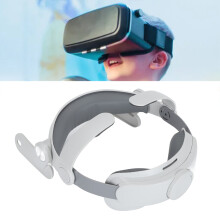 Sangle de tête VR réglable en ABS gris blanchâtre