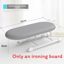 (Silver Fabric)Planche à repasser moderne à manches avec housse en coton pour presser facilement le vêtement à la maison à
