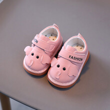 (Pink,17)Kleinkind Baby Schuhe mit süßem Cartoon Motiv und atmungsaktivem Pu Obermaterial Mode