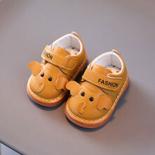 (Brown,17)Kleinkind Baby Schuhe mit süßem Cartoon Motiv und atmungsaktivem Pu Obermaterial Mode