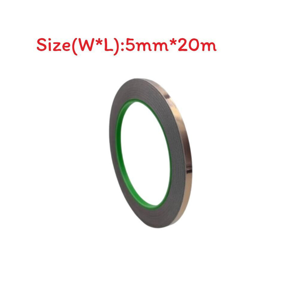 (5 Mm) Copper Against Tape Snails 20M Selfadhesive Doublesided Conductive Shielding Snail Protection Tape 692152878004