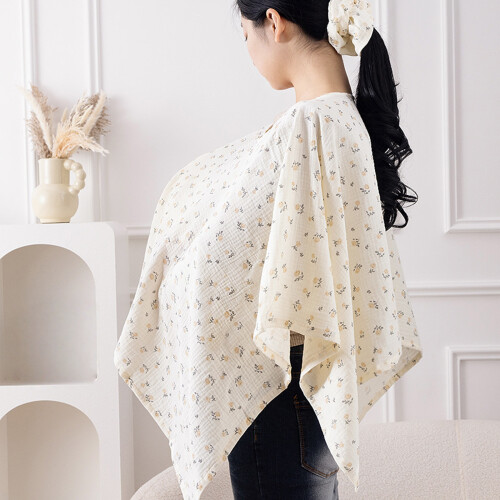 Comfortable Nursing Cover for Breastfeeding, Soft &-light blue 1