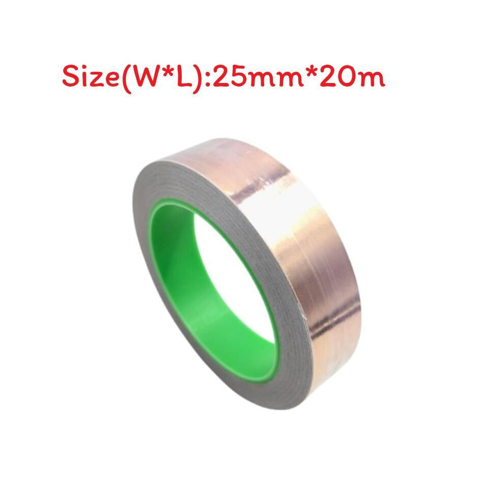 (25 Mm) Copper Against Tape Snails 20M Selfadhesive Doublesided Conductive Shielding Snail Protection Tape 691621046173