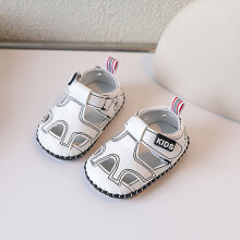 (White,15)Zapatos de verano para bebé niño pequeño punta abierta con cinta mágica para niños niñas moda