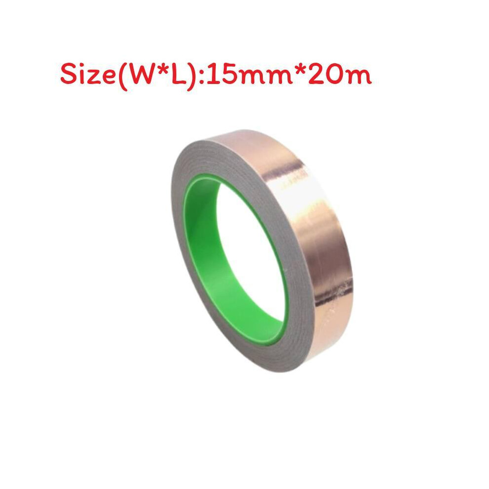 (15 Mm) Copper Against Tape Snails 20M Selfadhesive Doublesided Conductive Shielding Snail Protection Tape 695081542145