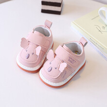 (Pink,17)Baby Krabbelschuhe mit Cartoon Muster und wasserdichter Sohle für Jungen Mädchen