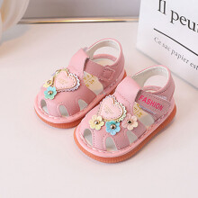 (Pink,17)Scarpe sandali estivi bambino con suola morbida per ragazze e ragazzi moda regalo
