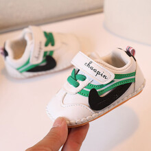 (Green,12cm)Zapatos de bebé para aprender a caminar con cómodo material de PU para niños niñas moda