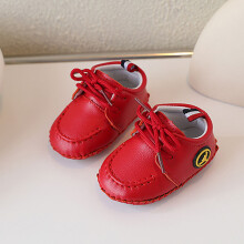 (Red,14)Babyschuhe für Kleinkinder mit Retro-Cartoon-Muster und einfachem Binden Modedesign