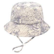 Stylish Baby Sun Hat Cartoon Bucket Hat-Mineral Blue Flower XS