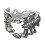 Bijoux gothiques ouverts en forme de Scorpion, bagues ouvertes 1