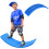 Balance Board, Kids Wobble board,Dark Blue 1