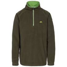 (L, Olive) Trespass Mens Fleece Top - Blackford