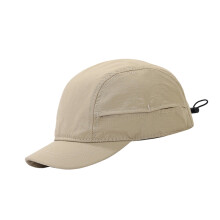 Polyester korte randen baseballcap zonbescherming-Kaki 2