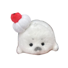 Jouet en peluche de sceau apaisant, grandes Mini lunettes,-C