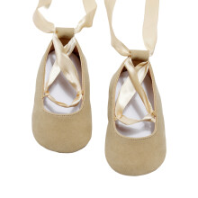 Delicate Baby Girl Shoes Providing-Beige Outside length 14cm