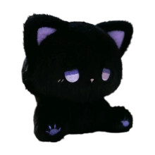 Cartoon Zittende Katten Knuffel Gevulde Pop Voor-blauwpaarse kat