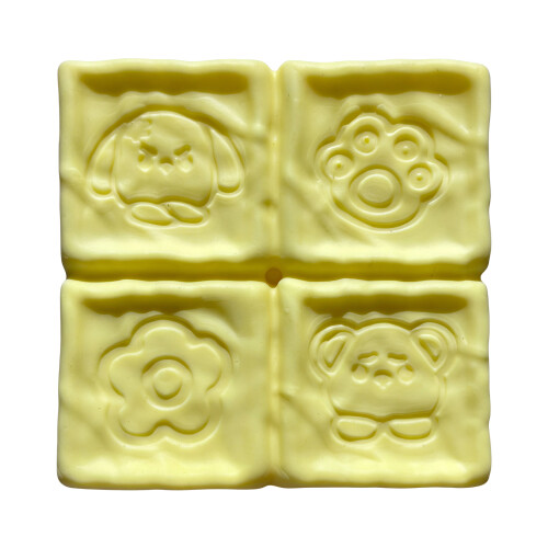 Stress Reducing Squeeze Toy with Soft Texture and Slow-Yellow