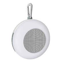 Haut-parleur Bluetooth portable étanche IPX5, lumière LED, basses renforcées, entrée carte mémoire et auxiliaire, idéal