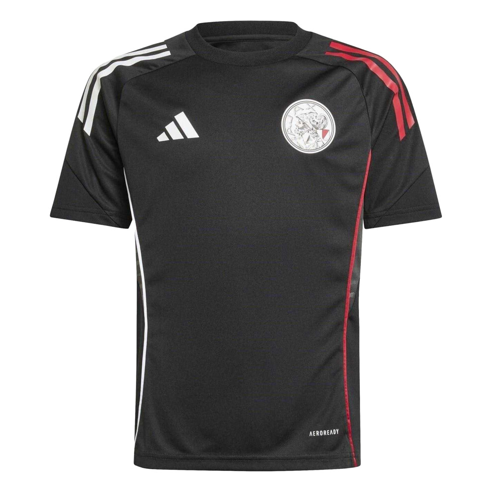 Adidas (9-10 Years, Black) Childrens/Kids Ajax Amsterdam Training Jersey