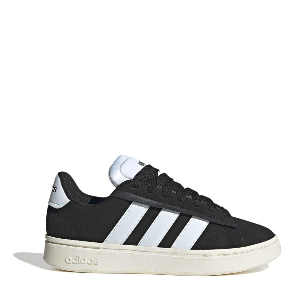 Adidas (4 Uk, Black/White) Womens/Ladies Grand Court Alpha Leather Cloudfoam Trainers