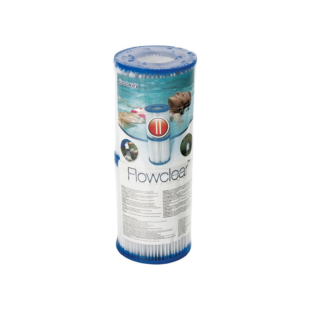 Type Ii Pool Pump Filter Cartridge For Above Ground Pools, Replacement Filter With Durable Pleated Paper 9148293725499