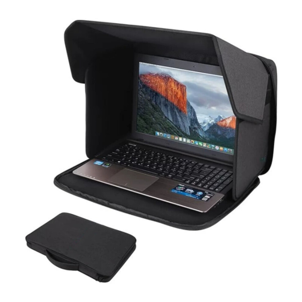 Universal Foldable Laptop Sunshade For 12-14 Inch Laptops, Blocks Sunlight, Protects Privacy For Outdoor Work And Travel 9148293727424
