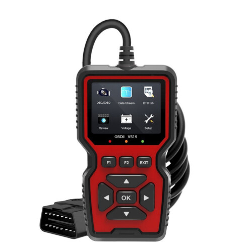 OBD2 Diagnostic Scanner, Check Engine Code Reader with Reset, Mode 6, Mode 8, I/M Readiness, Auto Scan Tool