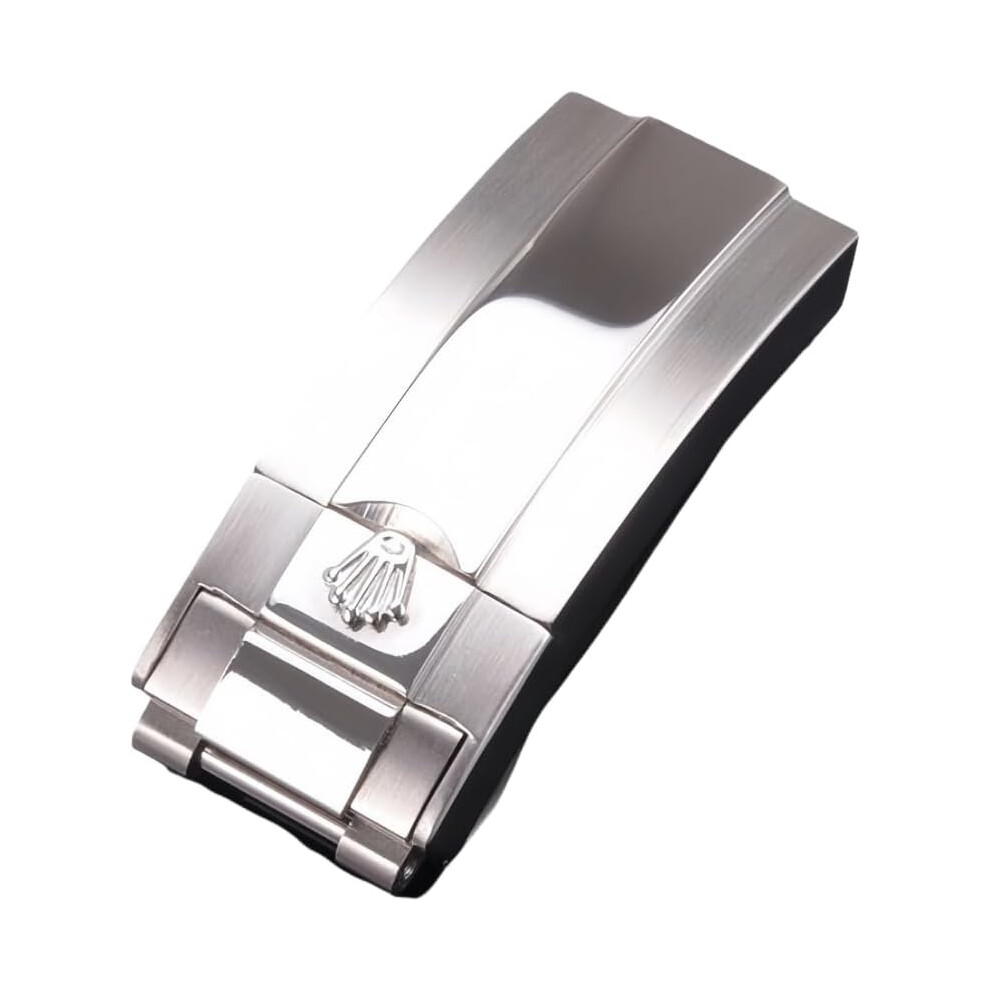 16Mm 18Mm Stainless Steel Watch Deployant Clasp Replacement Buckle For Watch Bracelets, Finish Silver 9172985661994