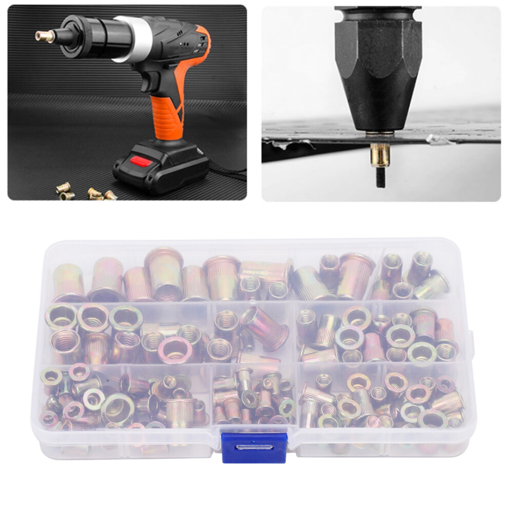 Galvanised Rivet Nut Assortment 150pc