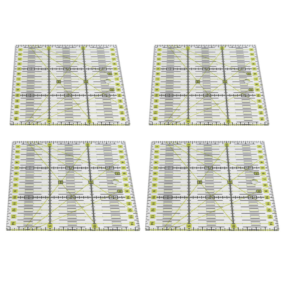 Acrylic Quilting Ruler 4 Pieces