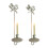 2Pcs Wall Sconces Candle Holders Metal Wall Decorations-White 1