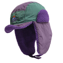 Casual Winter Headwear for Women Warm Ushanka Skull Cap-Purple