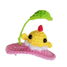 Colorful Handmade Crochet Infant Hair Accessory Soft-chicken