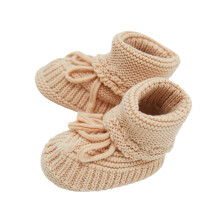 Soft Toddler Infant Thermal Prewalker Crib Shoes for-apricot