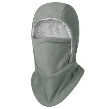 Cagoule thermique confortable pour l'hiver, adaptée-Gris clair
