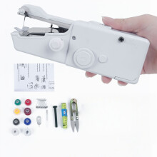 Mini draagbare handnaaimachine voor gordijnen, stof en kinderkleding, compact en handig