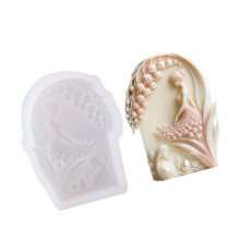 Moule à bougie en silicone Lilys of the Valley, facile à