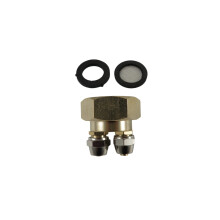 3/4 inch naar Dubbele 1/4 inch Slang Adapter Messing-1 st