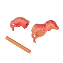 Dog Shaped Roll Paper Holder Plastic Toilet Roll-red gold