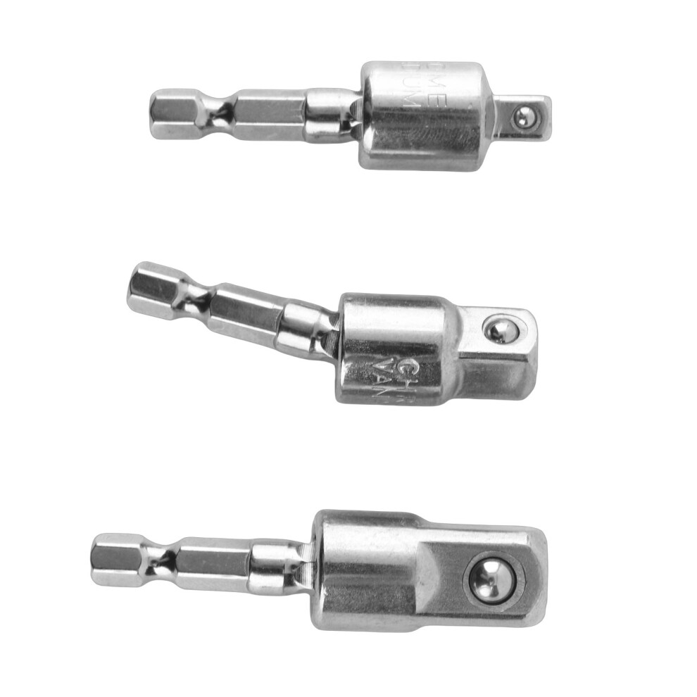 Hex to Square Drill Adaptor 3pc Set