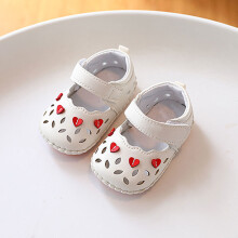 (White,14)Scarpe principessa bambina con materiale sintetico leggero per clima caldo