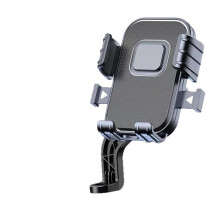 Cykeltelefonholder med bakspejl, justerbar mobilholder til styr til cykling, universel telefonholder til cykel